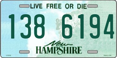 NH license plate 1386194
