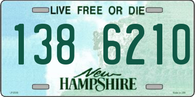 NH license plate 1386210
