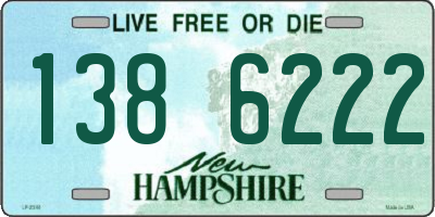 NH license plate 1386222