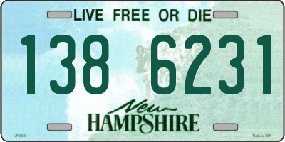 NH license plate 1386231