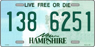NH license plate 1386251