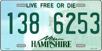 NH license plate 1386253
