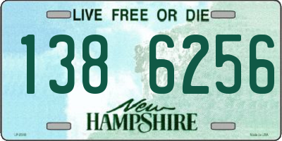 NH license plate 1386256