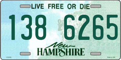 NH license plate 1386265