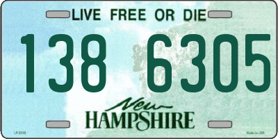 NH license plate 1386305