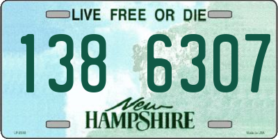 NH license plate 1386307