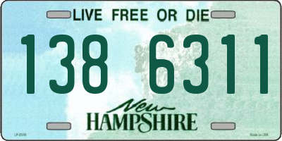 NH license plate 1386311