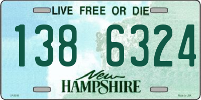 NH license plate 1386324