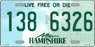 NH license plate 1386326
