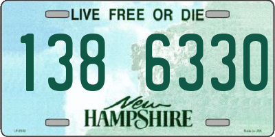 NH license plate 1386330