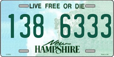NH license plate 1386333