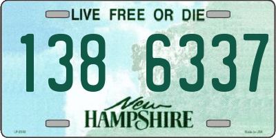 NH license plate 1386337