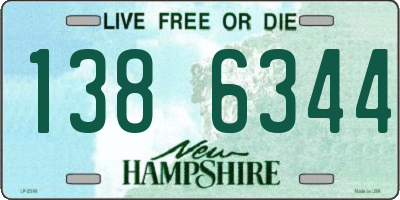 NH license plate 1386344