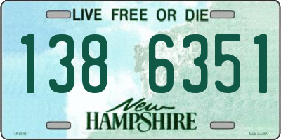 NH license plate 1386351