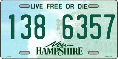 NH license plate 1386357