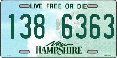 NH license plate 1386363