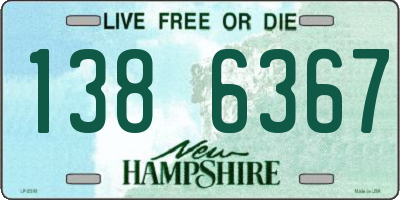 NH license plate 1386367