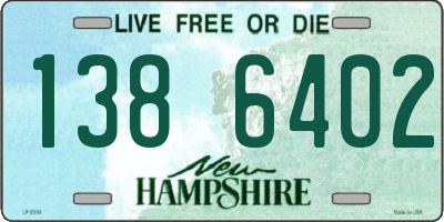 NH license plate 1386402