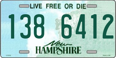 NH license plate 1386412