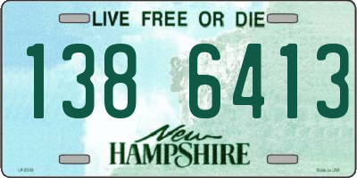 NH license plate 1386413