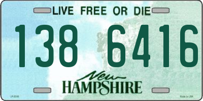 NH license plate 1386416