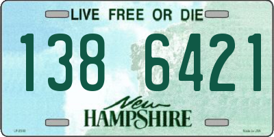 NH license plate 1386421