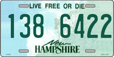 NH license plate 1386422