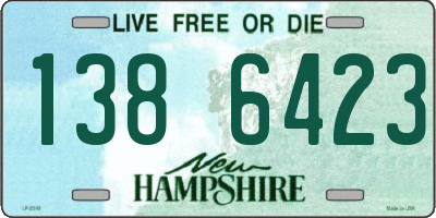 NH license plate 1386423
