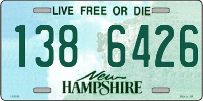 NH license plate 1386426