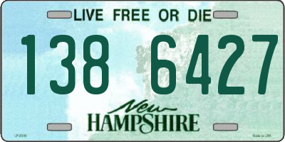NH license plate 1386427
