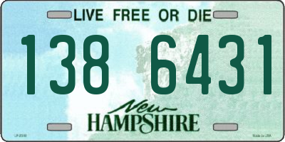 NH license plate 1386431