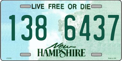 NH license plate 1386437