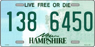 NH license plate 1386450