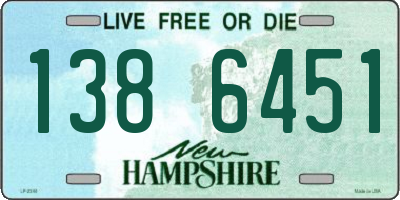 NH license plate 1386451