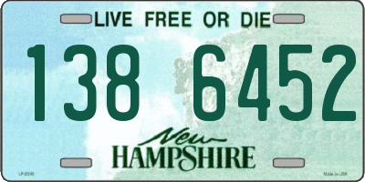 NH license plate 1386452