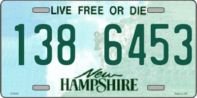 NH license plate 1386453