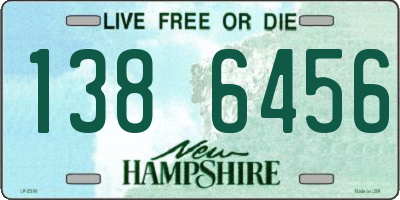 NH license plate 1386456