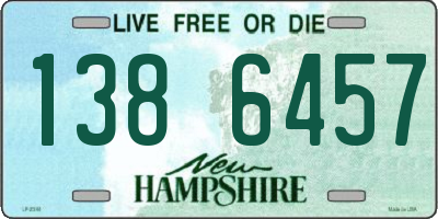 NH license plate 1386457