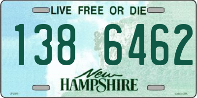 NH license plate 1386462
