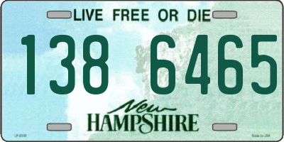 NH license plate 1386465