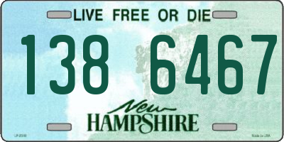 NH license plate 1386467
