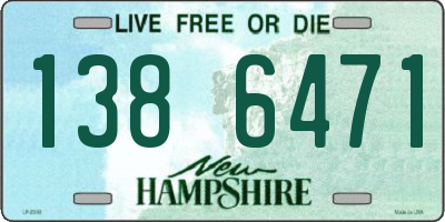 NH license plate 1386471
