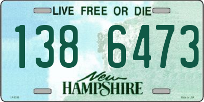 NH license plate 1386473