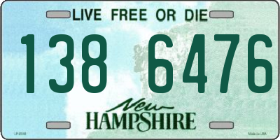 NH license plate 1386476