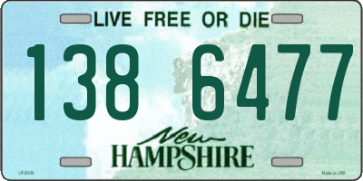 NH license plate 1386477