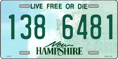 NH license plate 1386481