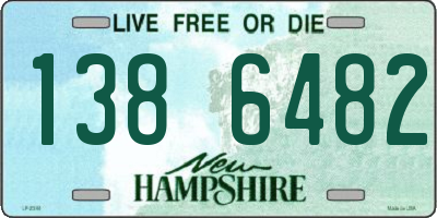 NH license plate 1386482