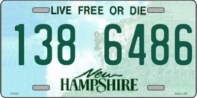 NH license plate 1386486