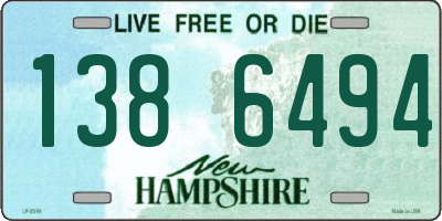 NH license plate 1386494