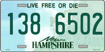 NH license plate 1386502